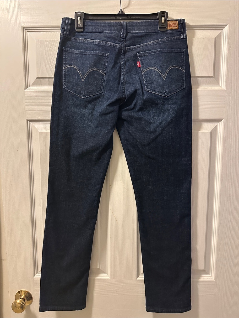 Women’s Levi's Mid Rise Skinny Dark Denim Jeans - Size 12